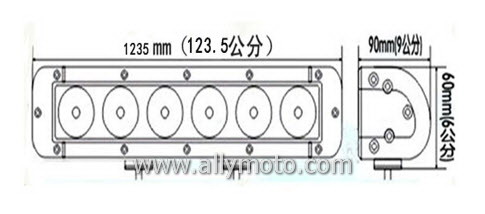 300W LED Light Bar 2073